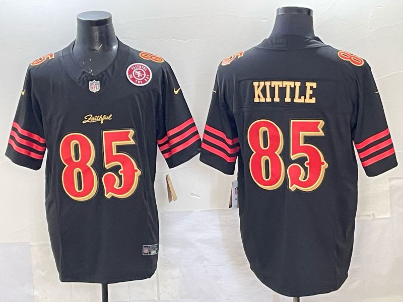 Men Nike San Francisco 49ers #85 Kittle black Limited NFL 2025 Jersey 0016